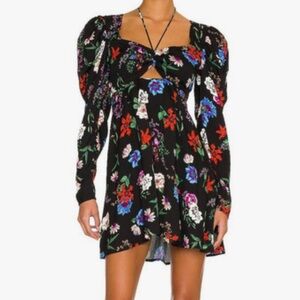 AFRM Floral Black Dress